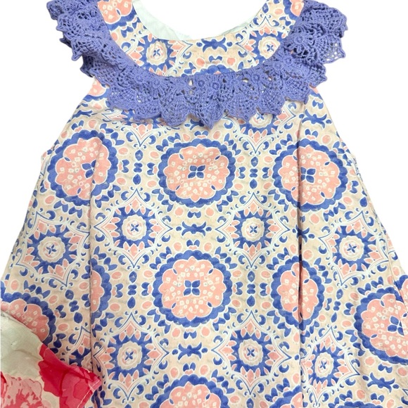 Girls' Vibrant Floral and Geometric Patterned Dress Duo size 3T spring dresses - Picture 2 of 5